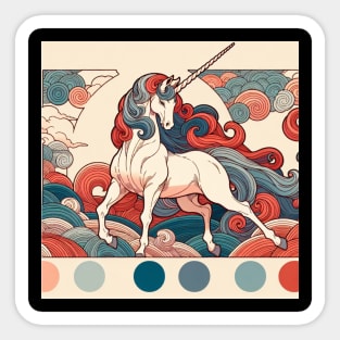 Unicorn Study - Fantasy AI Sticker